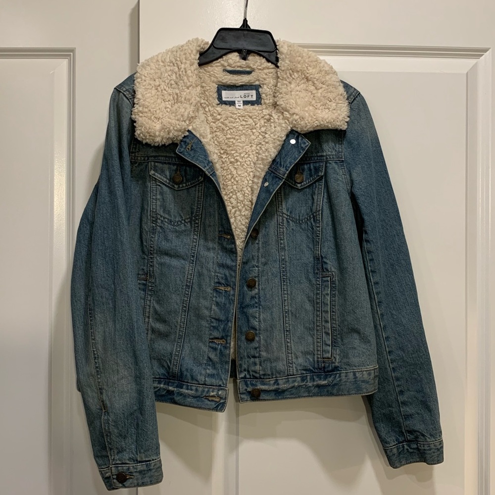 LOFT Sherpa Jean Jacket